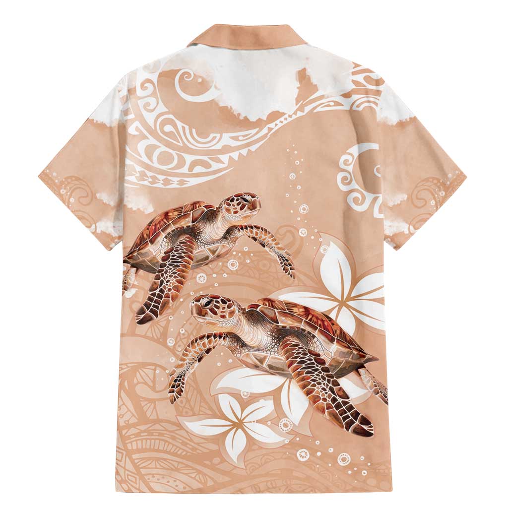 Happy Valentine's Day Polynesia Family Matching Mermaid Dress and Hawaiian Shirt SeaTurtle Couple Polynesian - Desert Sand Color LT14 - Polynesian Pride