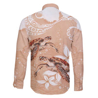 Happy Valentine's Day Polynesia Family Matching Mermaid Dress and Hawaiian Shirt SeaTurtle Couple Polynesian - Desert Sand Color LT14 - Polynesian Pride