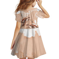 Happy Valentine's Day Polynesia Family Matching Summer Maxi Dress and Hawaiian Shirt SeaTurtle Couple Polynesian - Desert Sand Color LT14 - Polynesian Pride