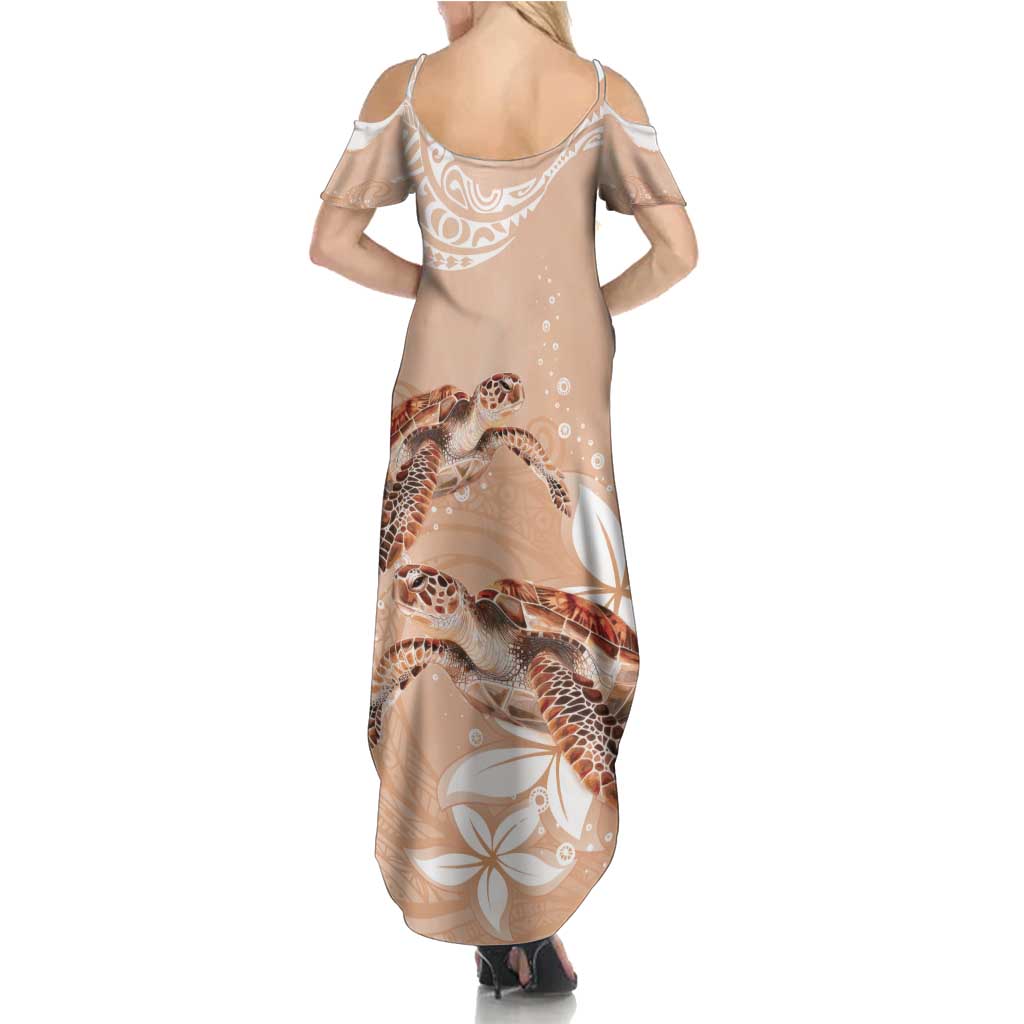 Happy Valentine's Day Polynesia Family Matching Summer Maxi Dress and Hawaiian Shirt SeaTurtle Couple Polynesian - Desert Sand Color LT14 - Polynesian Pride