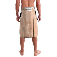 Happy Valentine's Day Polynesia Lavalava SeaTurtle Couple Polynesian - Desert Sand Color