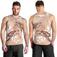 Happy Valentine's Day Polynesia Men Tank Top SeaTurtle Couple Polynesian - Desert Sand Color