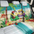 Hawaii Penguin Couple Back Car Seat Cover Hawaiian Kakau - Tropical Summer Vibes