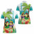 Hawaii Penguin Couple Women Polo Shirt Hawaiian Kakau - Tropical Summer Vibes