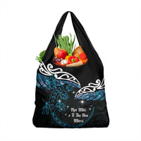New Zealand Matariki Grocery Bag Maori New Year Silver Fern And Lizard - Turquosie LT14 1-pack One Size Turquoise - Polynesian Pride