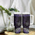 New Zealand Matariki Tumbler With Handle Maori New Year Silver Fern And Lizard - Purple