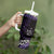 New Zealand Matariki Tumbler With Handle Maori New Year Silver Fern And Lizard - Purple