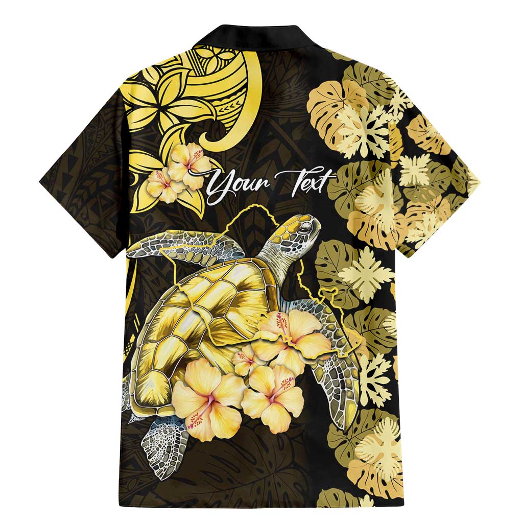 Personalised Aloha Hawaii Oahu Island Family Matching Mermaid Dress and Hawaiian Shirt Gathering Place Sea Turtle Ilima Flowers
