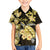 Personalised Aloha Hawaii Oahu Island Family Matching Off Shoulder Short Dress and Hawaiian Shirt Gathering Place Sea Turtle Ilima Flowers