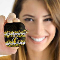 Personalised Cook Islands Aitutaki AirPods Case Tiare Maori Polynesian Waves Tattoo LT14 - Polynesian Pride