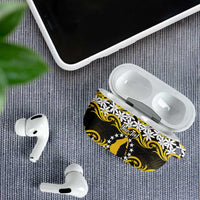 Personalised Cook Islands Aitutaki AirPods Case Tiare Maori Polynesian Waves Tattoo LT14 - Polynesian Pride
