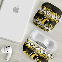 Personalised Cook Islands Aitutaki AirPods Case Tiare Maori Polynesian Waves Tattoo LT14 - Polynesian Pride