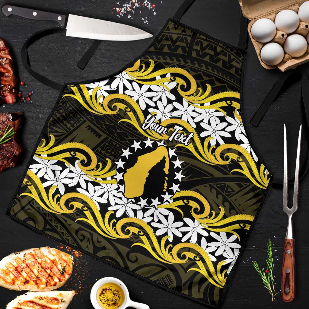 Personalised Cook Islands Aitutaki Apron Tiare Maori Polynesian Waves Tattoo