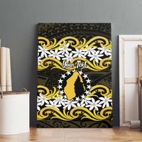 Personalised Cook Islands Aitutaki Canvas Wall Art Tiare Maori Polynesian Waves Tattoo