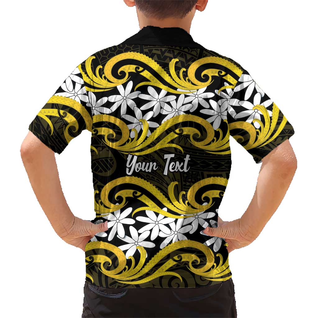 Personalised Cook Islands Aitutaki Family Matching Mermaid Dress and Hawaiian Shirt Tiare Maori Polynesian Waves Tattoo LT14 - Polynesian Pride
