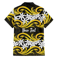Personalised Cook Islands Aitutaki Family Matching Summer Maxi Dress and Hawaiian Shirt Tiare Maori Polynesian Waves Tattoo LT14 - Polynesian Pride