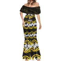 Personalised Cook Islands Aitutaki Mermaid Dress Tiare Maori Polynesian Waves Tattoo LT14 - Polynesian Pride