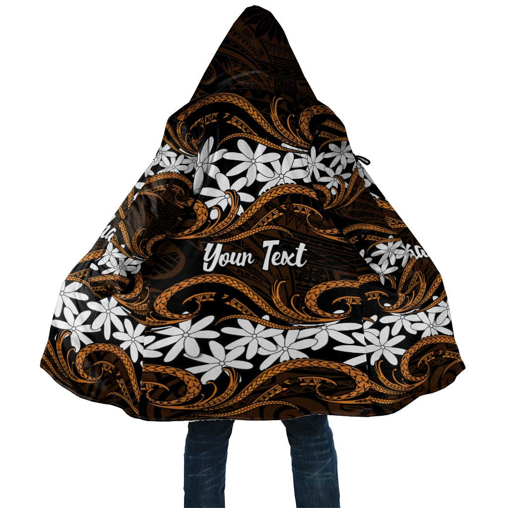 Personalised Cook Islands Rakahanga Cloak Tiare Maori Polynesian Waves Tattoo