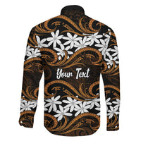 Personalised Cook Islands Rakahanga Family Matching Off Shoulder Short Dress and Hawaiian Shirt Tiare Maori Polynesian Waves Tattoo LT14 - Polynesian Pride