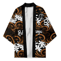 Personalised Cook Islands Rakahanga Kimono Tiare Maori Polynesian Waves Tattoo LT14 Unisex Orange - Polynesian Pride