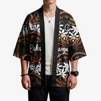 Personalised Cook Islands Rakahanga Kimono Tiare Maori Polynesian Waves Tattoo LT14 - Polynesian Pride