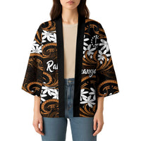 Personalised Cook Islands Rakahanga Kimono Tiare Maori Polynesian Waves Tattoo LT14 - Polynesian Pride