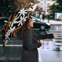 Personalised Cook Islands Rakahanga Umbrella Tiare Maori Polynesian Waves Tattoo