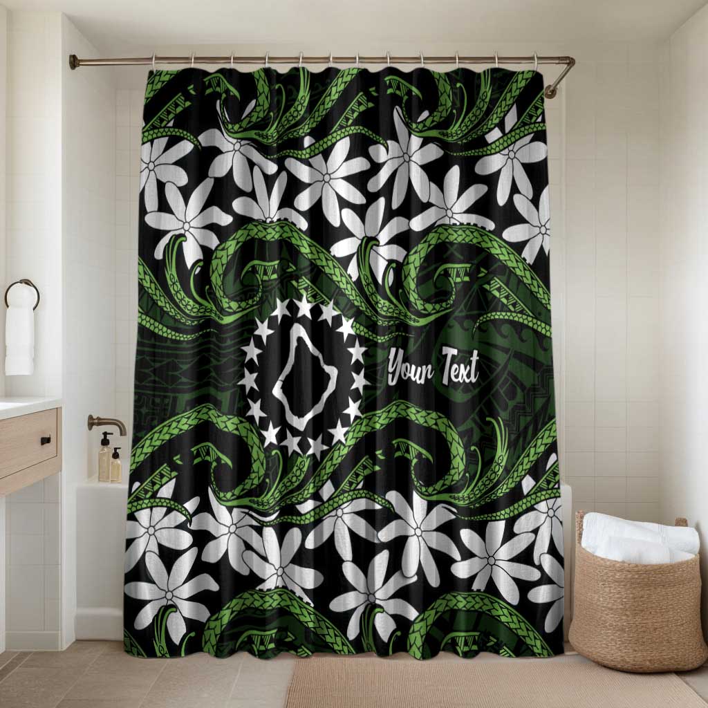 Personalised Cook Islands Palmerston Bathroom Set Tiare Maori Polynesian Waves Tattoo