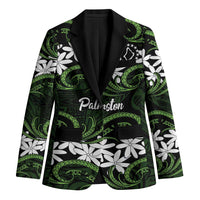 Personalised Cook Islands Palmerston Blazer Tiare Maori Polynesian Waves Tattoo