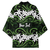 Personalised Cook Islands Palmerston Kimono Tiare Maori Polynesian Waves Tattoo LT14 - Polynesian Pride