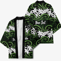 Personalised Cook Islands Palmerston Kimono Tiare Maori Polynesian Waves Tattoo LT14 - Polynesian Pride