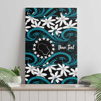 Personalised Cook Islands Penrhyn Atoll Canvas Wall Art Tiare Maori Polynesian Waves Tattoo LT14 - Polynesian Pride