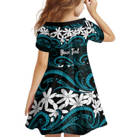 Personalised Cook Islands Penrhyn Atoll Family Matching Summer Maxi Dress and Hawaiian Shirt Tiare Maori Polynesian Waves Tattoo LT14 - Polynesian Pride