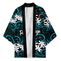 Personalised Cook Islands Penrhyn Atoll Kimono Tiare Maori Polynesian Waves Tattoo LT14 Unisex Blue - Polynesian Pride