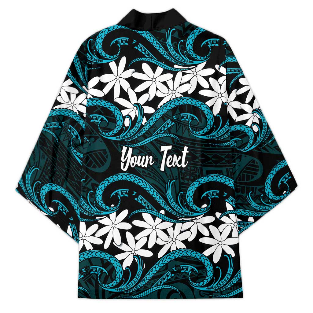 Personalised Cook Islands Penrhyn Atoll Kimono Tiare Maori Polynesian Waves Tattoo LT14 - Polynesian Pride