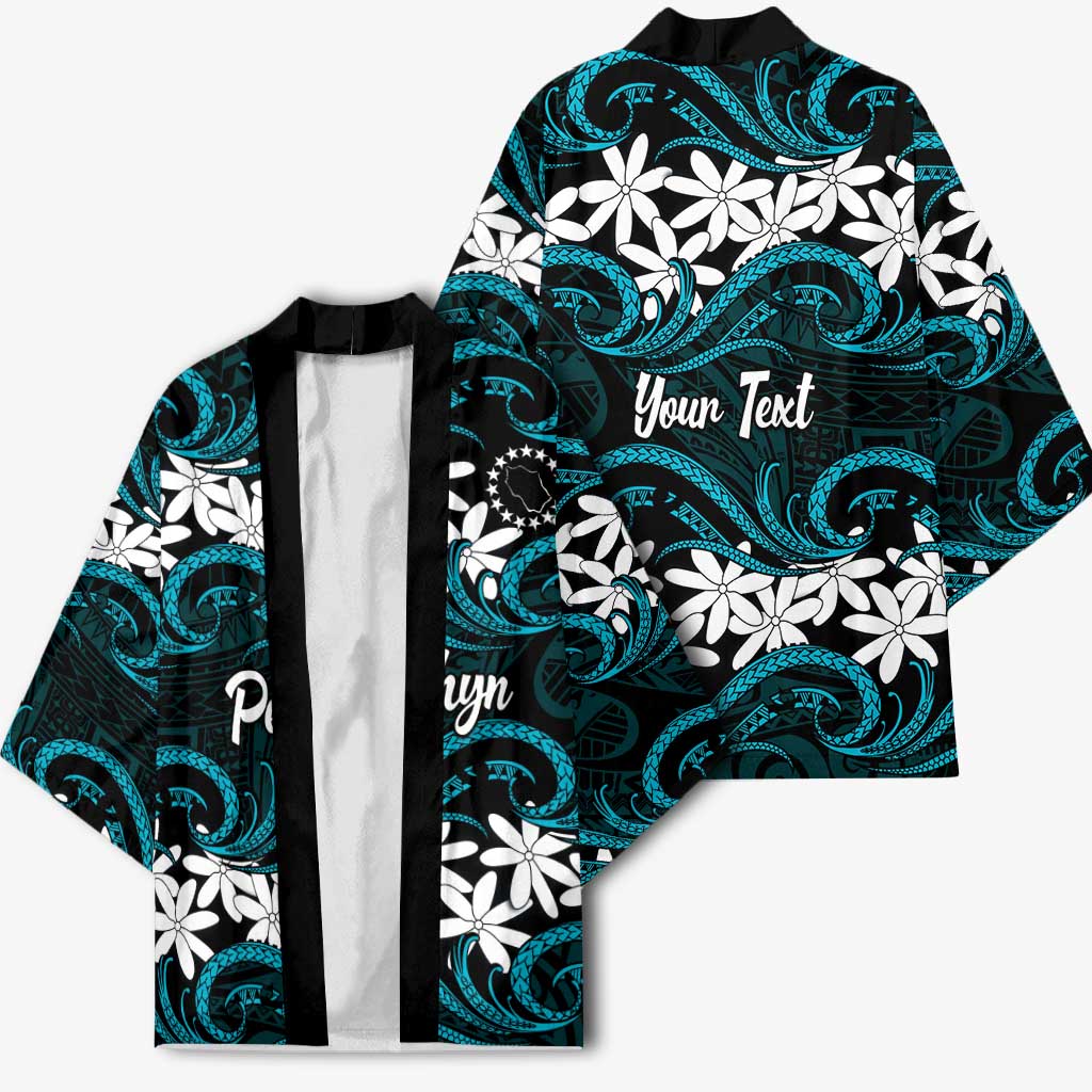 Personalised Cook Islands Penrhyn Atoll Kimono Tiare Maori Polynesian Waves Tattoo LT14 - Polynesian Pride