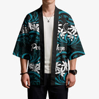 Personalised Cook Islands Penrhyn Atoll Kimono Tiare Maori Polynesian Waves Tattoo LT14 - Polynesian Pride