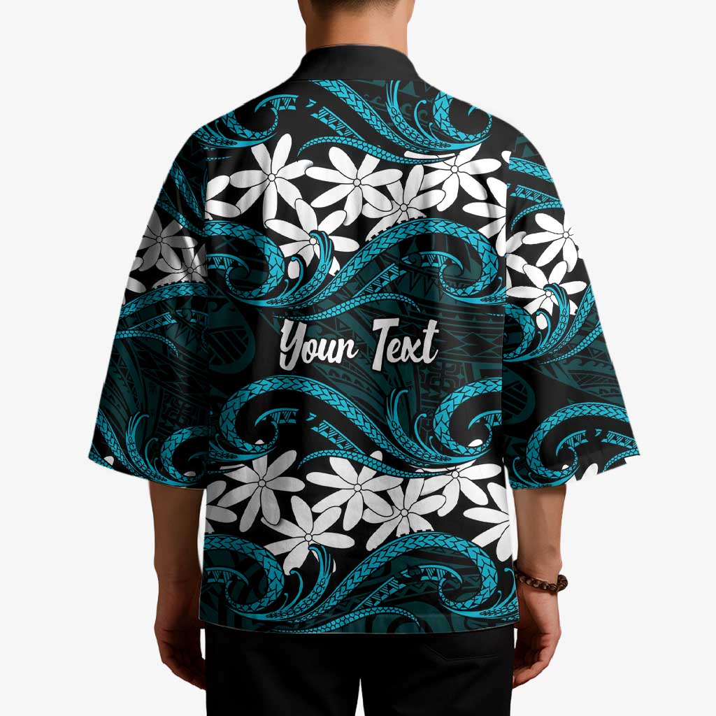 Personalised Cook Islands Penrhyn Atoll Kimono Tiare Maori Polynesian Waves Tattoo LT14 - Polynesian Pride