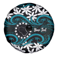 Personalised Cook Islands Penrhyn Atoll Spare Tire Cover Tiare Maori Polynesian Waves Tattoo LT14 - Polynesian Pride