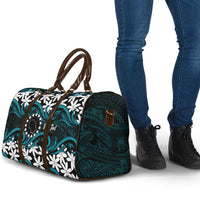 Personalised Cook Islands Penrhyn Atoll Travel Bag Tiare Maori Polynesian Waves Tattoo LT14 - Polynesian Pride
