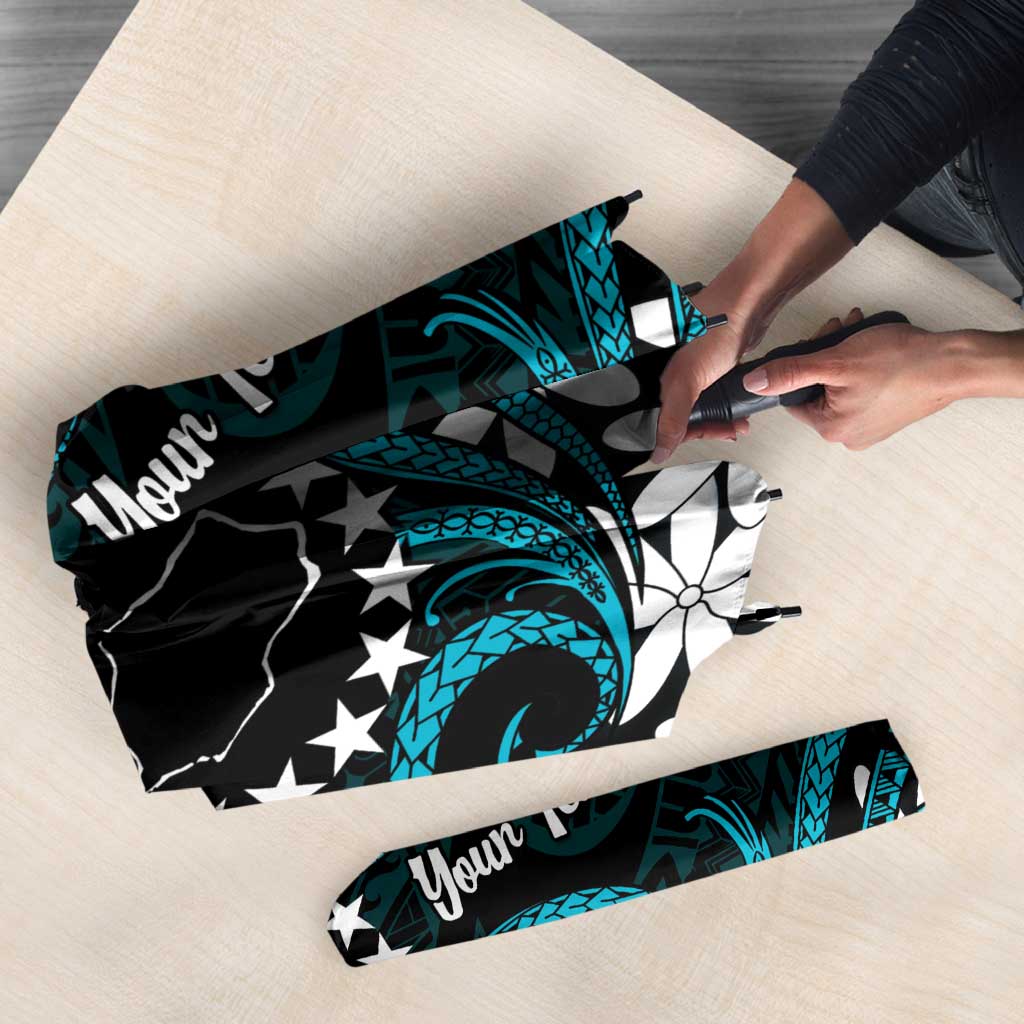 Personalised Cook Islands Penrhyn Atoll Umbrella Tiare Maori Polynesian Waves Tattoo