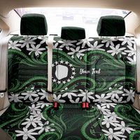 Personalised Cook Islands Mitiaro Back Car Seat Cover Tiare Maori Polynesian Waves Tattoo LT14 - Polynesian Pride
