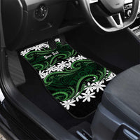 Personalised Cook Islands Mitiaro Car Mats Tiare Maori Polynesian Waves Tattoo