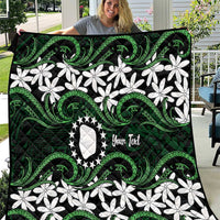 Personalised Cook Islands Mitiaro Quilt Tiare Maori Polynesian Waves Tattoo