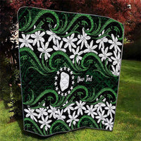 Personalised Cook Islands Mitiaro Quilt Tiare Maori Polynesian Waves Tattoo