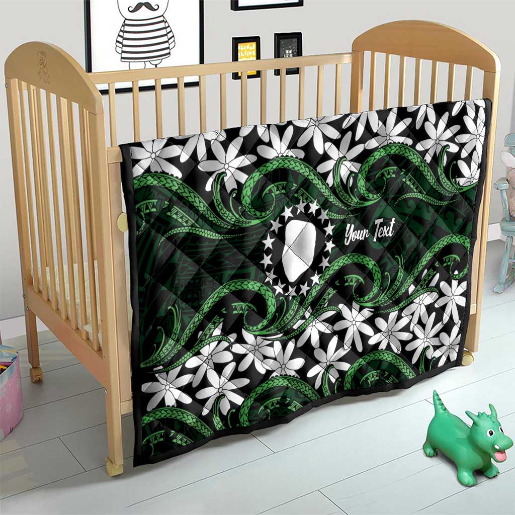 Personalised Cook Islands Mitiaro Quilt Tiare Maori Polynesian Waves Tattoo