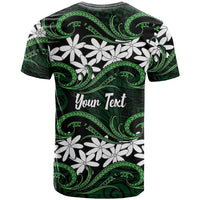 Personalised Cook Islands Mitiaro T Shirt Tiare Maori Polynesian Waves Tattoo LT14 - Polynesian Pride
