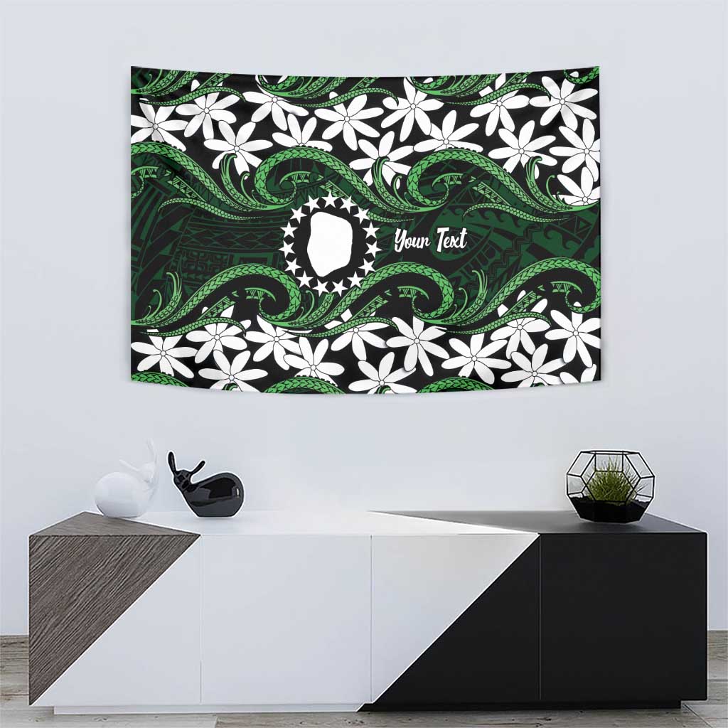 Personalised Cook Islands Mitiaro Tapestry Tiare Maori Polynesian Waves Tattoo