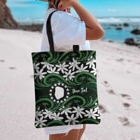 Personalised Cook Islands Mitiaro Tote Bag Tiare Maori Polynesian Waves Tattoo LT14 - Polynesian Pride