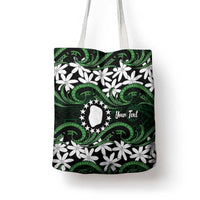 Personalised Cook Islands Mitiaro Tote Bag Tiare Maori Polynesian Waves Tattoo LT14 - Polynesian Pride